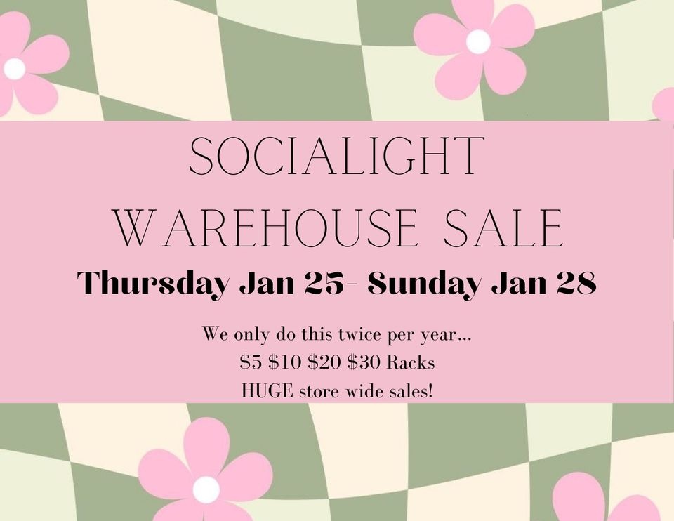 The Socialight Boutique Warehouse Sale