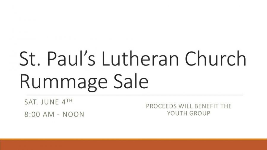 St. Paul's Lutheran Rummage Sale