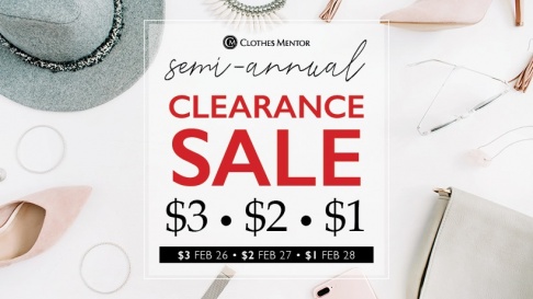 Clothes Mentor Rapid City 3-2-1 Clearance Sale